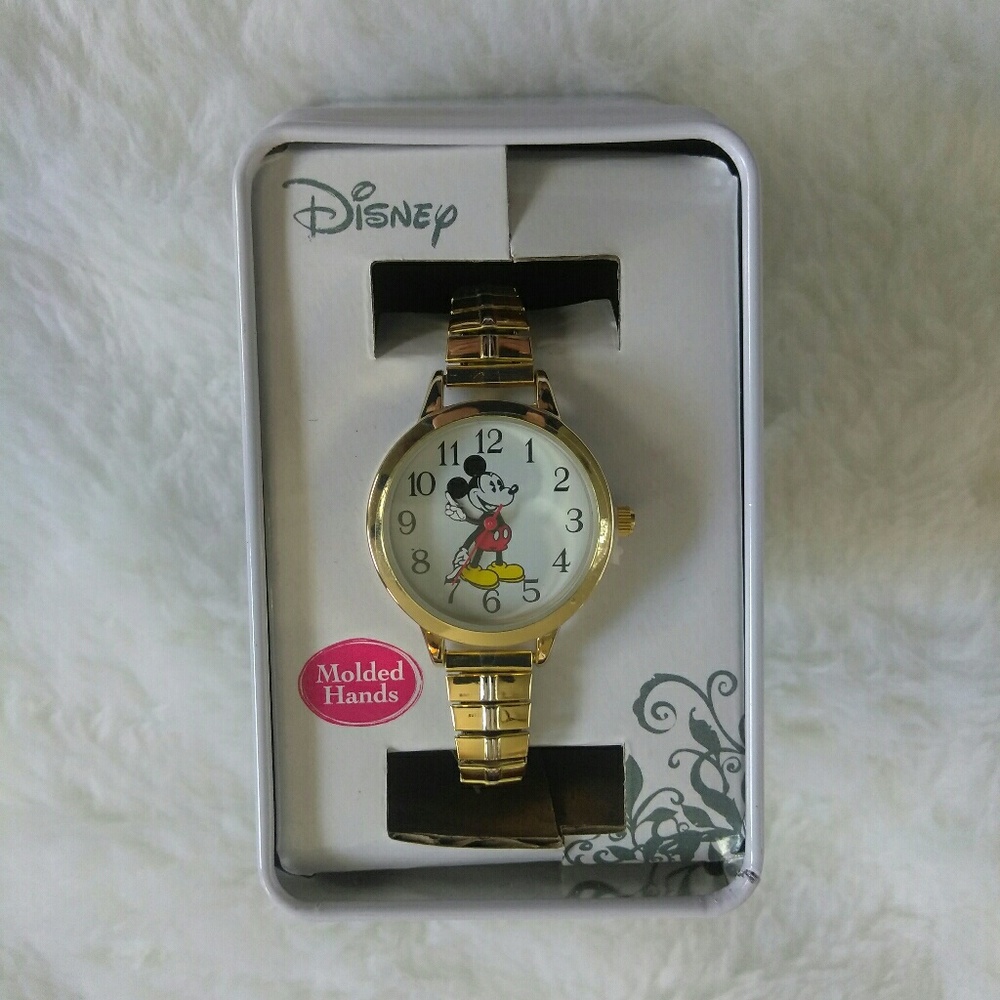 Disney|Mickey Mouse, Gold Stretch Band, NIB